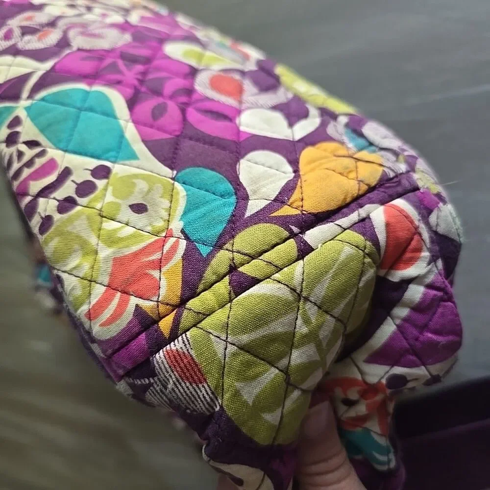 VERA BRADLEY Diaper Baby Bag w/Changing Pad Travel Duffle Purple Plum Crazy